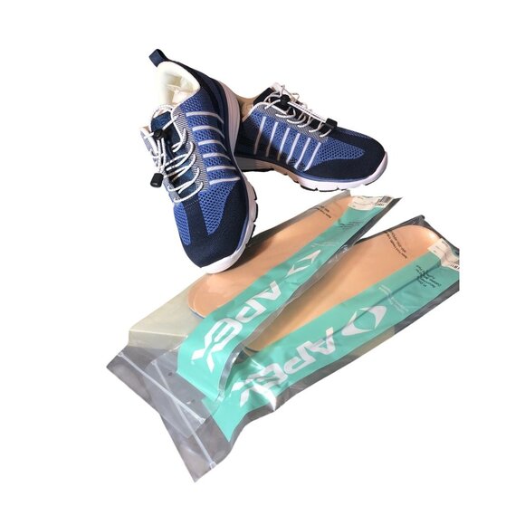 Apex Breeze Womens 11 A7100W Blue Mesh Athletic Walking Shoes Extra Wide - Picture 6 of 11